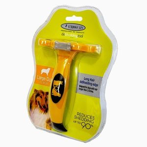 deShedding Tool, for Long Haired Large Dog NWT